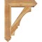 Ekena Millwork Balboa Arts and Crafts Rough Sawn Bracket w/ Offset Brace, Western Red Cedar, 8"W x 30"D x 38"H BKT0806X30X38BOA03RWR - alternate 2